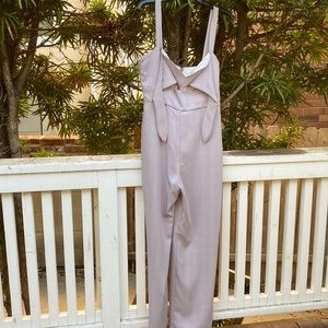 Wide leg violet plaid romper by Wayfair size Large